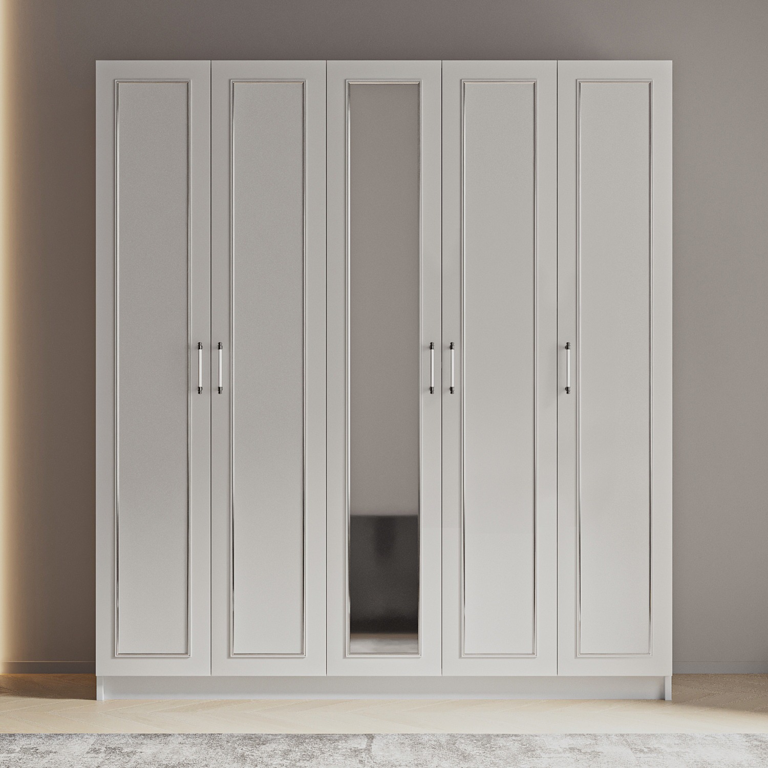 nuyuka elbise dolabı beyaz